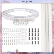 [Redjie.sg] 5M Bendable Curved Curtain Track Flexible Curtain Rail Curtain Mount Home Decor