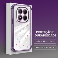 Xiaomi Redmi Note 14 Pro 5G Mobile Phone Luxury Transparent Shock-resistant Protective Case SJ 0476