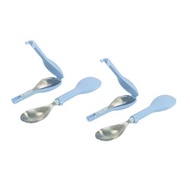 FlipGo翻滾兒童餐具組-兩入組(藍、藍)