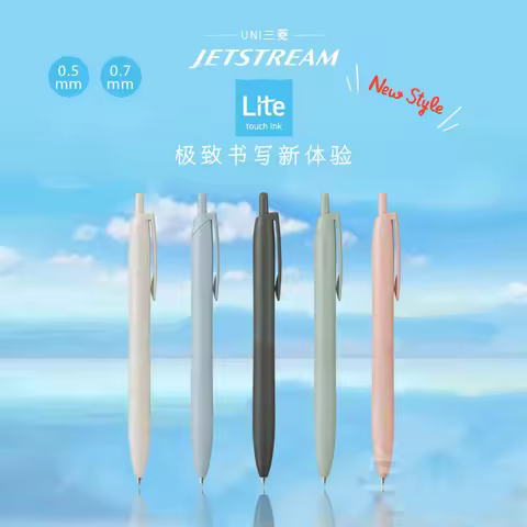 Uni Mitsubishi Rollerball Pen JETSTREAM Lite Touch Ink Super Light Ultra-Smooth,Quick-Dry Ink 0.5/0.