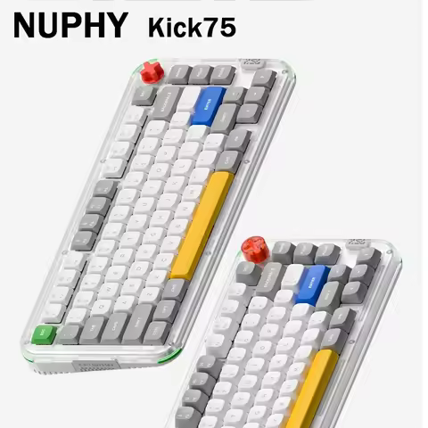 NuPhy Kick75 Mechanical Keyboard Low Switch Wireless 75% Layout Hot-Swap Gasket Structure Bluetooth