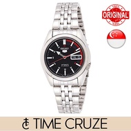 [Time Cruze] Seiko 5 Sports SNK375  Automatic Black Speed Meter Stainless Steel Men Watch SNK375K1 SNK375K