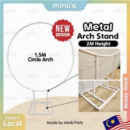 MINIIS Circle Arch Round Arch High Stand Backdrop Wedding Decoration Backdrop Birthday Balloon Arch 