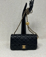 CHANEL 25A CF 金球 20cm 黑金