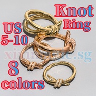 Knot Ring-Diamond Ring-couple Ring-rose Gold Ring-Lovers Ring