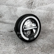 Daymaker Headlamp 5.75 inch LED Headlamp Veil + Motorcycle Shell W175 W250 Benelli Patagonian Eagle 