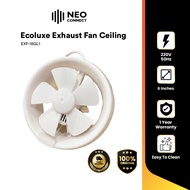 Ecoluxe Exhaust Fan Ceiling EXF-15GL1 l 1 Year Warranty Ceiling Exhaust Fan Ventilator Exzos Fan Dap