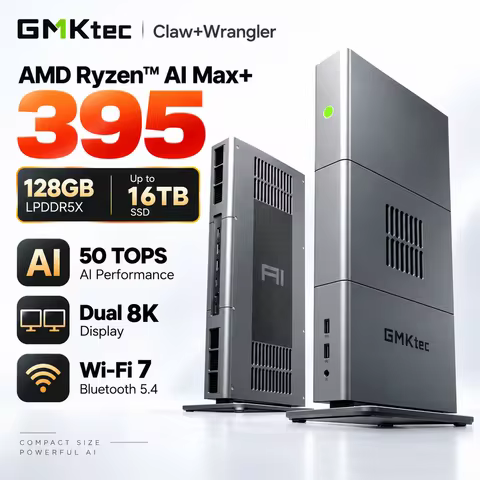GMKtec EVO-X3 AI Workstation Mini PC AMD Ryzen AI Max+ 395 128GB LPDDR5X Radeon 8060S USB4 OCuLink D