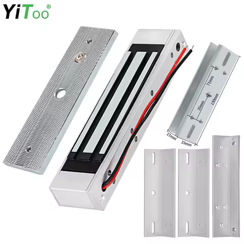 YiToo 180KG/380lbs Electric Magnetic Lock Outdoor Waterproof Door Lock DC 12V Fail Safe Glass Door W