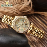 ROLEX Watch For Woman Original Pawnable Wrist Watch For Women Waterproof Ladies Watch For Men Gold