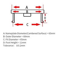 Style NEW Car 4Pcs 68Mm/65Mm Wheel Center Cap HRE Wheels Hubcap On Sticker Cover Rims s