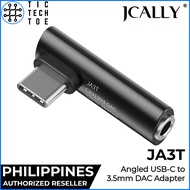 JCALLY JA3T Angled USB C to 3.5mm CX31993 Mini Portable Universal Mobile Phone HiFi DAC/Amp Adapter