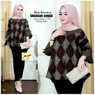 Batik Blouse Jumbo Bahan Katun Batik Wanita Jumbo Murah Batik Wanita