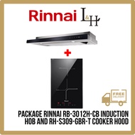 [BUNDLE] Rinnai RB-3012H-CB Induction Hob and RH-S309-GBR-T Cooker Hood