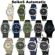 SEIKO5 สายผ้ารุ่น SRPE61 SRPE63 SRPE65 SRPE67 SRPE69 SNK803 SNK805 SNK807 SNK809 SNZG07 SNZG011 ประก