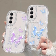 Bướm trong suốt Ốp điện thoại cho Samsung Galaxy A56 A36 A26 A16 A06 5g 2025 Ốp điện thoại