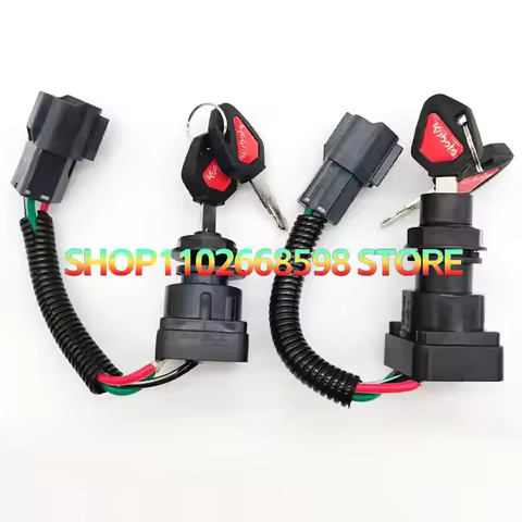 For Kubota Excavator Universal Lgnition Switch Lgnition Lock Key Start Switch Lock No Chip for U15 U