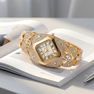 Wanita Diamond Elegant Watches Vintage Jam Untuk Wrist Jam Tangan Wanita