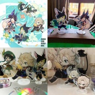 Hot Acrylic Keychain Cyno Tighnari Albedo Venti Key Chain Cosplay Accessories Gift Figure
