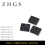 5PCS HF46F-005-HS1 HF46F-012-HS1 HF46F-024-HS1 HF46F 005 012 024 HS1 HS1T 5A 4PIN 5V 12V 24V Power R