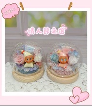 星星人 星星人永生花 lulu豬永生花 chiikawa保鮮花瓶 公仔永生花瓶 公仔花瓶 玻璃球保鮮花 Led燈玻璃球 聖誕禮物  情人節禮物 生日禮物