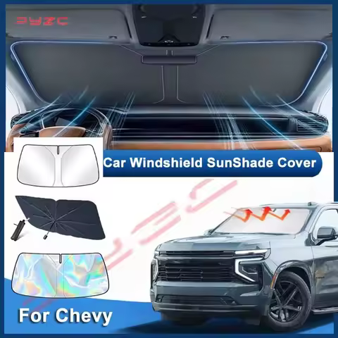 Windshield Sunshade for Chevrolet/Chevy Tahoe 2015-2020 Sun Shade Chevy Tahoe Sunshade Window Protec