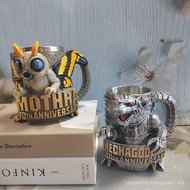 Creative Gram Cup Coffee Cup Water Cup Godzilla Series 70th Anniversary Cup Stainless Steel 3D Boy G