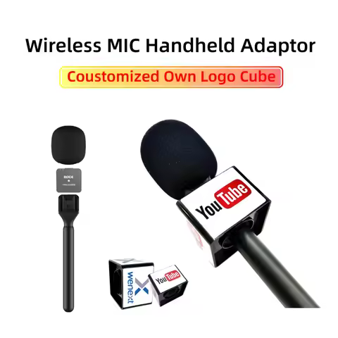 Microphone handheld adapter Mic Handle Adopter Interview go mic adapter Sponge for Boya/Rode/SYNCO/g