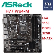 ASROCK H77 Pro4-M Desktop Motherboard H77 Socket LGA 1155 DDR3 32GB MATX Original Used Mainboard