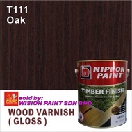 T104  TEAK  Timber Finish ( 5L ) Nippon Paint /  Decorative Pigmented  Varnish For Wood / Satinwood