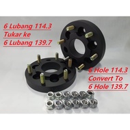 Nissan Navara 6h114.3 convert Ford Ranger 6h139.7 25mm 30mm 35mm JXW Hub centric wheel spacer