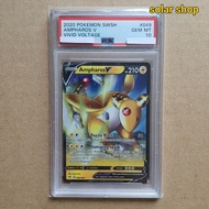Pokemon TCG Vivid Voltage Ampharos V PSA 10 Slab Graded Card