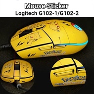 Logitech G102 Mouse Sticker for Logitech Gaming Mice Skins Cartoon Mouse Grip Tape Protector Grip Sk