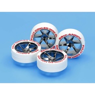 Tamiya Mini 4WD Special Product Full Cowl Mini 4WD 25th Anniversary White Tires & Black Plated Wheel