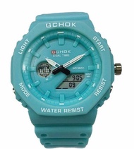 Gchok Waterproof Dual Time Ladies Watch