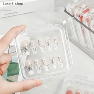 Luxe-T Acrylic Nail Storage Box 10/20pcs Clear Tool