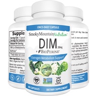 Sm Nutrition Dim 200mg estrogen Metabolism balance hormones, estrogen supplement 60 tablets