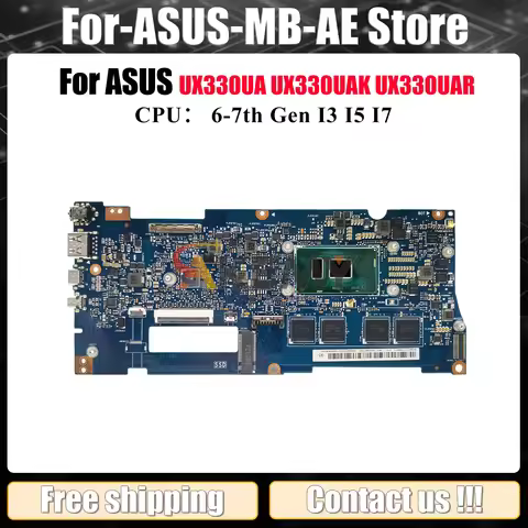 UX330UA Laptop Motherboard For ASUS ZenBook UX330U U3000U UX330UA UX330UAK UX330UAR Mainboard W/ I3 