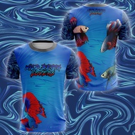 BAJU WILD BETTA LOVERS/BAJU IKAN BETTA/ SIZE XS-8XL