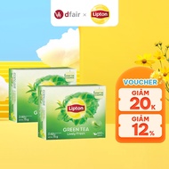 Combo 2 hộp LIPTON TRÀ XANH TƯƠI MỚI (50 gói x 1.5g)