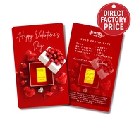 Taukemas 999 Gold Wafer - Valentine Collection(15) 1g