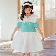 Tiffany Blue Short Sleeve Dress Oversized Sailor Style Cover