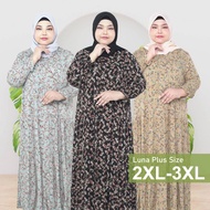 [LUNA] XL-3XL PLUS SIZE FREE SIZE MUSLIMAH DRESS Emma Pretty dress 21197