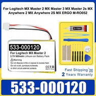 Battery 600mAh 533-000120 for Logitech MX Master 2 MX Master 3 MX Master 2s MX Anywhere 2 MX Anywher