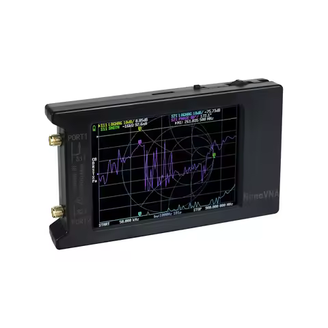 Kim shop 50KHz-1.5GHz Vector Network Analyzer NanoVNA Vector with 4" LCD Display for UHF Antenna Nan