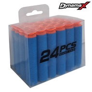 Dynamax 24pcs Refill Bullet Suction Darts for Nerf Series Blasters Kid Toy Gun