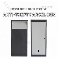 FRONT DROP BACK RECEIVE Private Household Anti-Theft Parcel Drop Box Outdoor Collection Locker Wall-