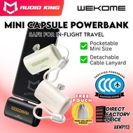 WEKOME Original 3C Powerbank CCC Compatible With IP15 Capsule Type C 10000mAh Fast Charging 22.5W AK