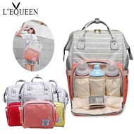 LEQUEEN Diaper Bag Multi-Function Mummy Maternity Nappy Bag Large Capacity Baby Bag Travel Backpack
