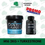 [COMBO MERDEKA] M16 Mass Gainer 2kg + Turk